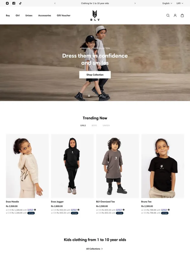 Customer store: Believe Threads