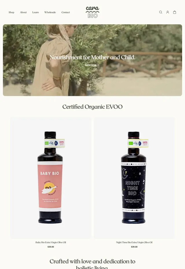 Customer store: Cara Bio