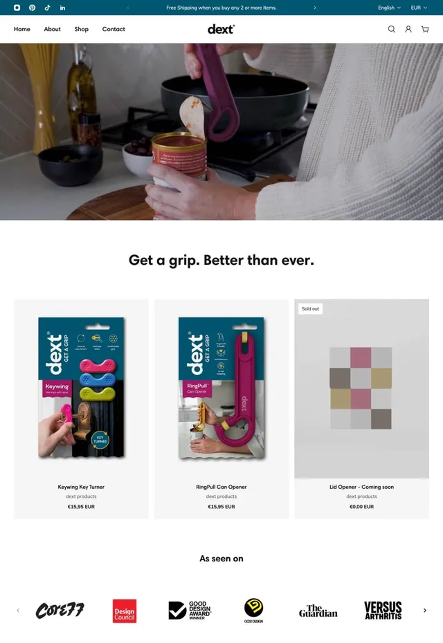 Customer store: dext