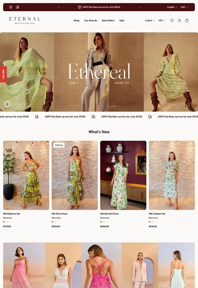 Customer store: ETERNAL