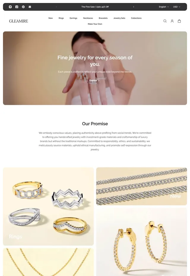 Customer store: Gleamire