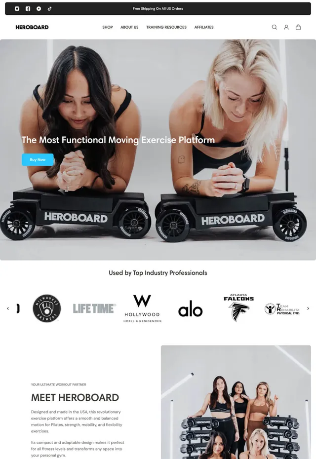 Customer store: HEROBOARD