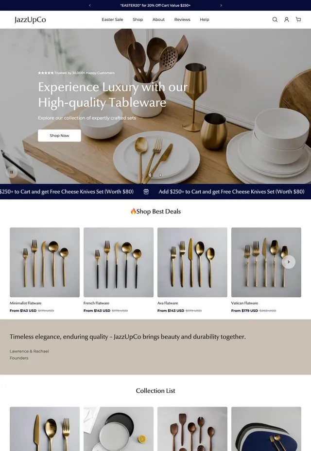 Customer store: Jazzupco