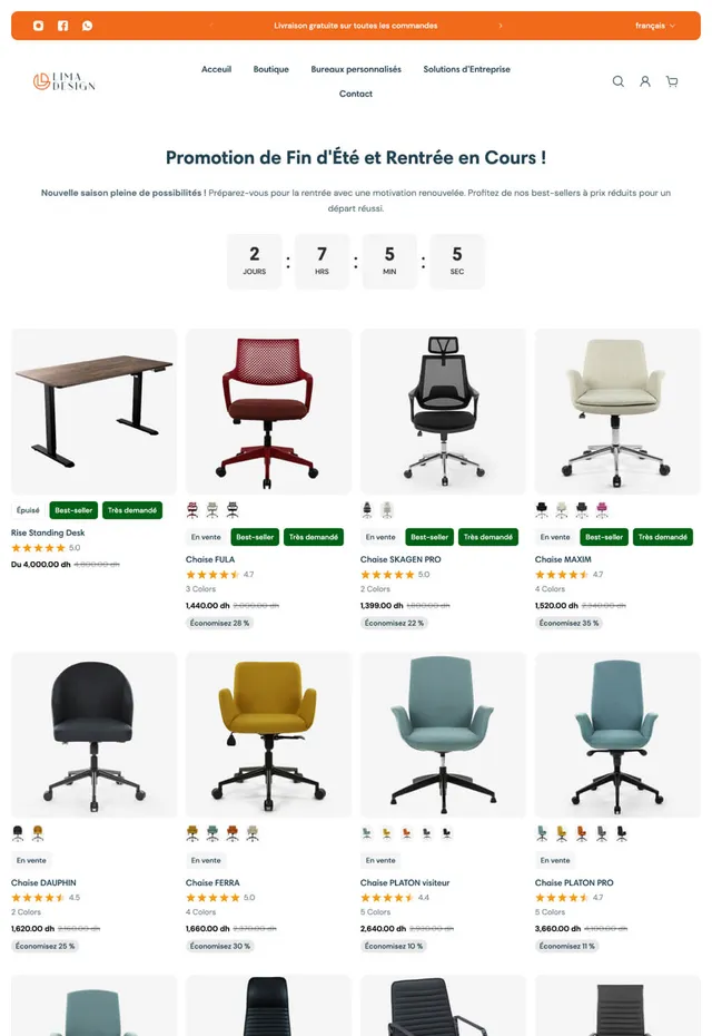 Customer store: Lima Design