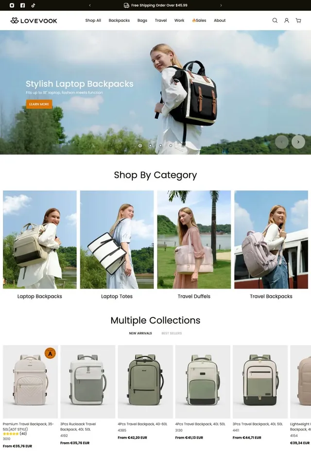 Customer store: LOVEVOOK
