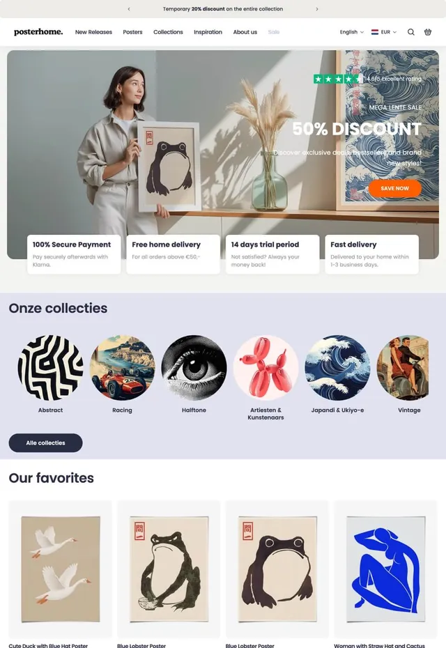 Customer store: Posterhome