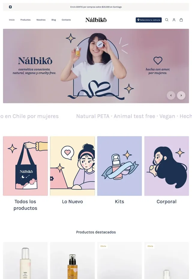 Customer store: Nálbiko