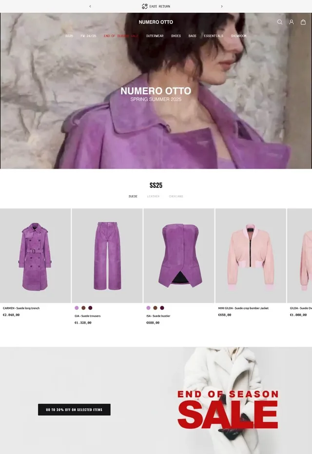 Customer store: NUMERO OTTO