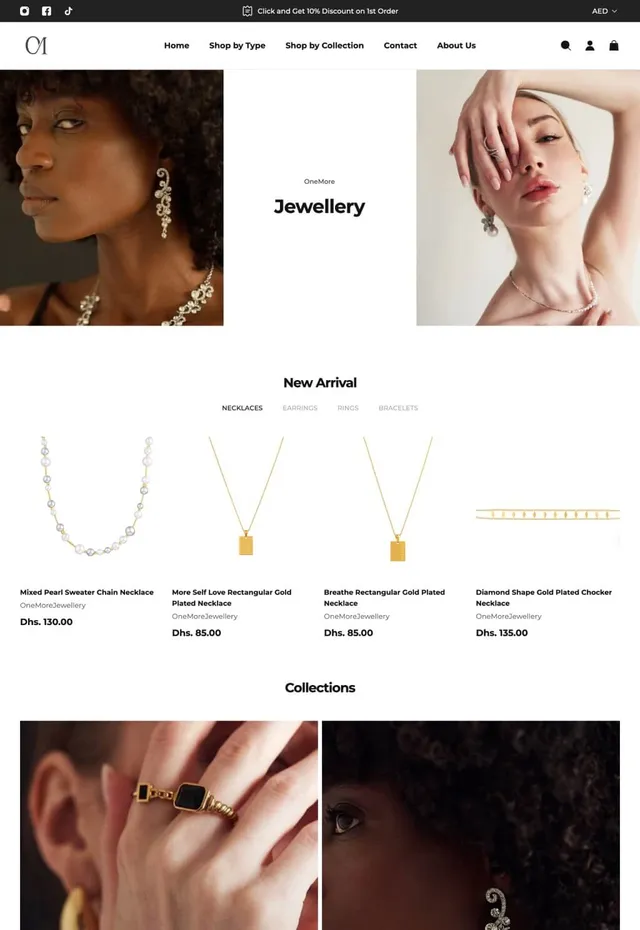 Customer store: OneMoreJewellery