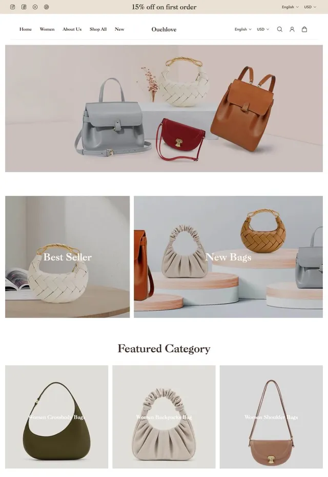 Customer store: Ouchlove