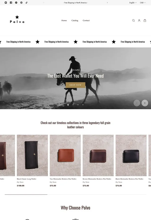 Customer store: Polvo Leather