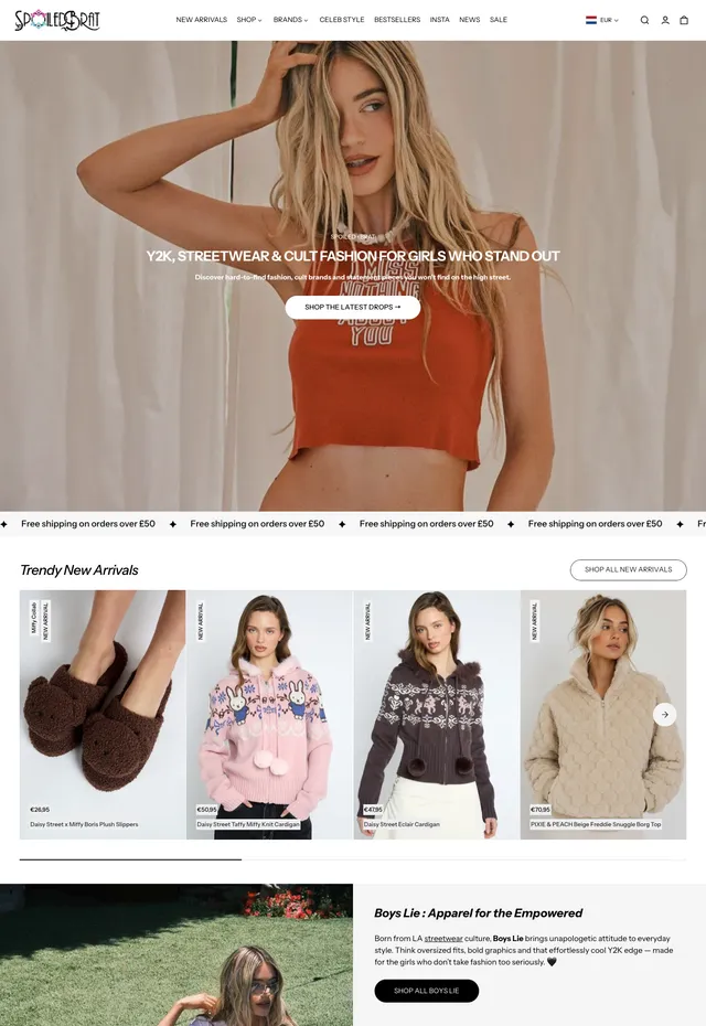 Customer store: Spoiled Brat