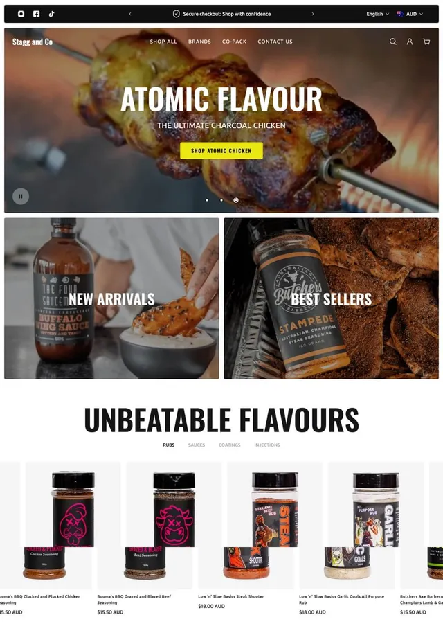 Customer store: Stagg and Co