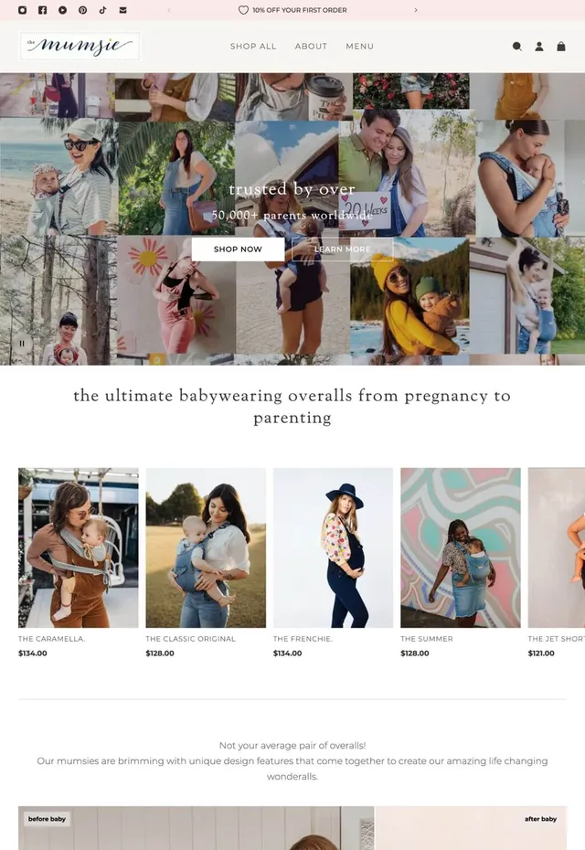 Customer store: The mumsie
