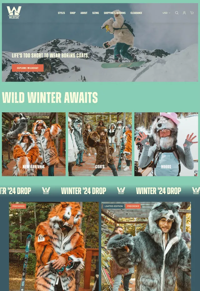 Customer store: Wildcoat