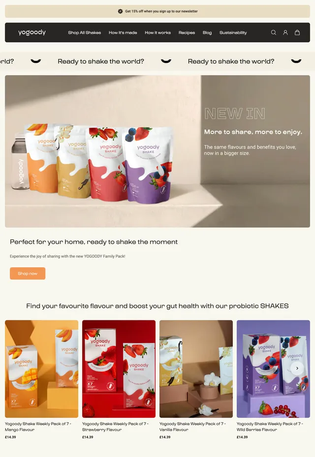 Customer store: YOGOODY